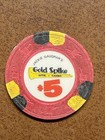  5 Gold Strike Las Vegas Nevada Casino Chip