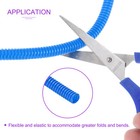 20ft 3 8 Inch Blue Wire Loom Split Tubing Cord Protectors Flexible Conduit