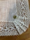 Vintage French Lace And Handkerchief And All Cotton Handkerchief
