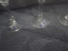 Italy Glass Cristalleria Fumo Box Set Of 3 Wine Glasses 2 Blue One Pink