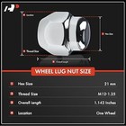4pcs M12-1 5 Wheel Lug Nut Compatible With G20 I30 M35 Q45 Qx4 Altima 350z Fr