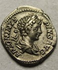 Rare Genuine Ancient Roman Silver Coin  ef  Ar Denarius 201ad Caracalla Victory