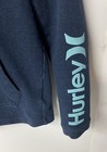 Hurley Hoodie Boys Youth Blue Full Zip Obsidian Heather Hoodie Sweatshirt Size M