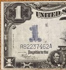 1899  1 Silver Certificate Black Eagle Note Serial R82237462a