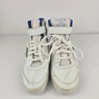 Vintage 80s Reebok Freestyle Hi High Top White Blue Starcrest Made In Korea Sz 8