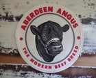 Vintage Aberdeen Angus Cattle Bull Steer Cow Sew On 8 1 4  Fabric Patches 1960 s