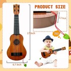 Kids Toy Ukulele Guitar classical 17inch 4 String Mini Children Mini  Brown