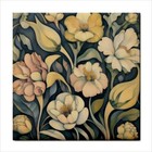 Flowers Art Nouveau Ceramic Tile Set Of 4 Art Backsplash Tiles 4 25 In