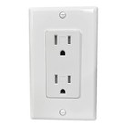 Tamper Resistant 15a Electrical Decora Outlet Receptacle W wall Plates - 10 Pack