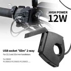 For Bmw R1300gs R1250gs R1200gs Adv Motorcycle Usb Charger Plug Socket Adapter