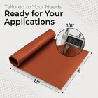 Red Fiber Reinforced Silicone Rubber Sheet 60a 1 8 X 9 X 12 Inch Made In Usa