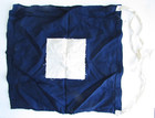 Vintage Wwii Usn Navy Signal Flag  pappa  Alpahbet Letter  p  Usa