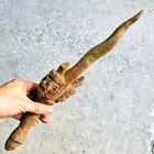 Antique Angkor Khmer Bronze Warrior Lersri Hermit Deity Guardian Bayon  18163