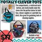 Multicolor Floral Mesh Tote Bag Organizer Beach Shower Garden Bag With Pockets