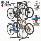Indoor 4 Bike Storage Rack  Vertical Bike Floor Stand Hold Up To 154lbs