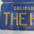 Vintage Pair California Vanity License Plate The Hox - Hoax Hocks