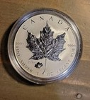 2016 Maple Leaf Privy 1 Oz  9999 Silver Coin Canada Ana California Flower Poppy