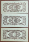 10 Centavos Philippines - Japanese Invasion Money  - 3 Note Set
