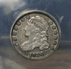1834 Capped Bust Dime Anacs Vf 35 Detail