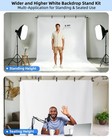 White Backdrop Stand 8x7 5 Ft Photography Background Kit Photo Studio Video