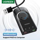 Usb To 3 5mm Audio Adapter     External Sound Card With Dac