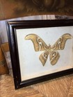 Vtg Framed Mounted Butterfly Real Taxidermy Specimen Atticus Atlas Moth