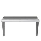 Open Box  16  X 24  Metal Shelf   Stainless Steel Wall Mount Floating Shelving