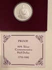 1982-s George Washington Commemorative Half Dollar Proof 50c 90  Silver Us Coin