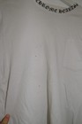 Chrome Hearts Neck Logo Pocket Long Sleeve White Mens Gothic Shirt Distressed Size M