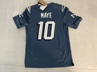 Nike Drake Maye New England Patriots Rivalries Collection Game Jersey Storm Blue
