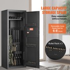 6-8 Rifles Gun Safe Rifle Safe With Lock   Digital Keypad Removable Shelf
