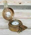 Marine Solid Gift British Solid Brass Antique Compass Military Prismatic Pocket