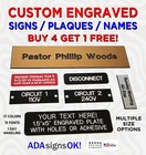 Engraved Signs  Custom Name Plates  Plastic Labels  Office Door   Desk Plaques