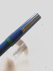 1990s Blue Osmiroid Cartridge Fountain Pen Italic Medium Nib   Excellent Cond