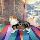 Vintage Collie Dog Figurine - Porcelain Collie Breed Dog Animal Figurine