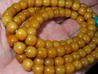 Nepal Tibet Buddhist 108 Drum Shaped Milky Yak Bone Mala Prayer Beads  t10 