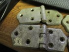 Vintage Ice Box Hardware - 7 Hinges  3 Latches    2 Catches Nickel Plated