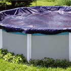 Swimline 21 Foot Round Above Ground Winter Swimming Pool Cover  Blue   Pco824