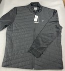 Callaway Golf Men   s Chevron Quilted Zip Hybrid Jacket Size Xl Black Nwt