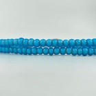 Blue French White Heart Venetian Trade Beads 32inch