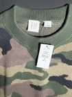 Gap Kids Boys Small 6-7 Green Camo Long-sleeve Crewneck Sweater