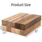 Cididu 10 Pack Exotic Wood Pen Blanks  5   X 3 4   X 3 4    Color
