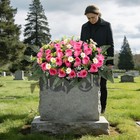 Cemetery Decorations For Grave Large Headstone Flower Saddle Grave Silk Flowe   