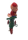 Antique Vintage Occupied Japan Celluloid Boy On Scooter -  Clockwork Wind Up
