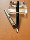 Pilot Fountain Pen Elite Black Checks Nib-f 14k-585 H478 Vintage Made In 1978