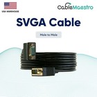 Svga Computer Vga Cable Monitor Cable Male To Male M m  Tv Cord Hdtv 3-100ft Lot