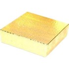 100 Gold Foil Cotton Filled Jewelry Gift Boxes 3 1 2 