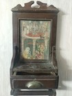 Antique Wooden Cabinet With Drawer   Picture God Ram  Sita Hanuman Etc 