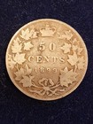 1899 Canadian 50 Cents Silver Coin