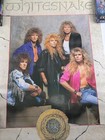 Whitesnake 1987 Band Poster 22 5x34 English Heavy Metal Vintage 